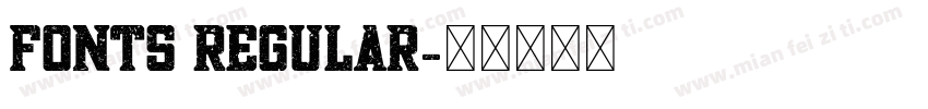 fonts Regular字体转换